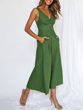 Ladies Olive Green Sleeveless Jumpsuit